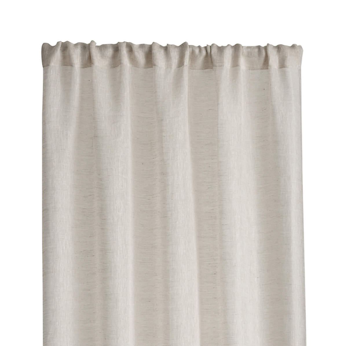 Linen Sheer 52x63 Natural Curtain Panel Reviews Crate And Barrel