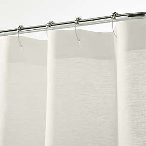  36Pcs Plastic White Shower Curtain Rings by KoberrLi