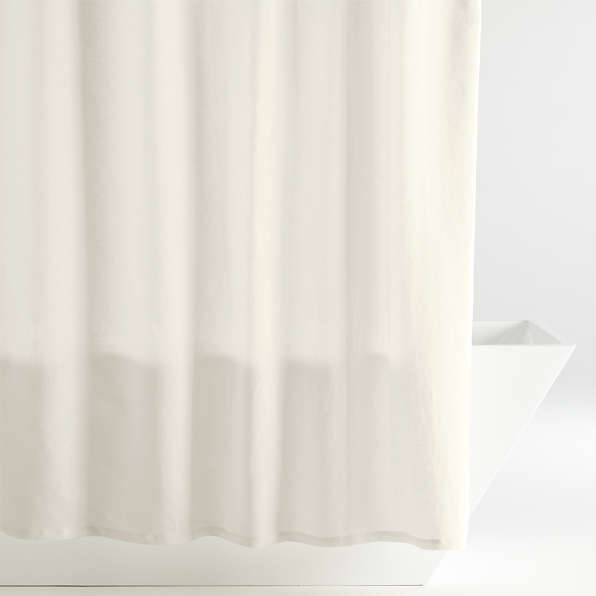 Modern Shower Curtains Rings Liners, Linen Shower Curtain 84 Long