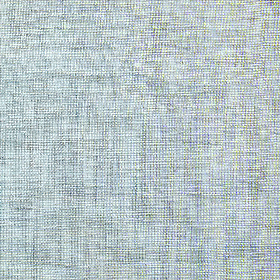 Mist Blue Sheer Linen Window Curtain Panel 52x108