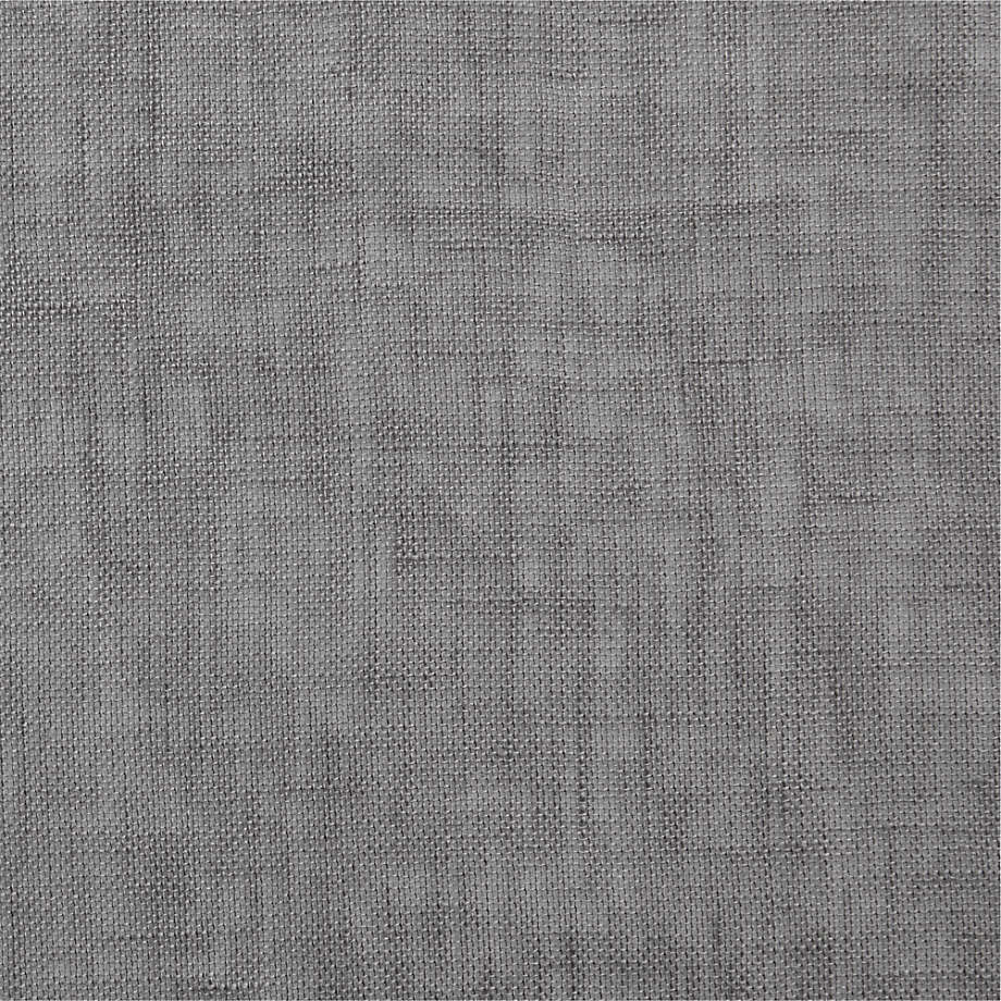 Pebble Grey Sheer Linen Window Curtain Panel 52"x84"