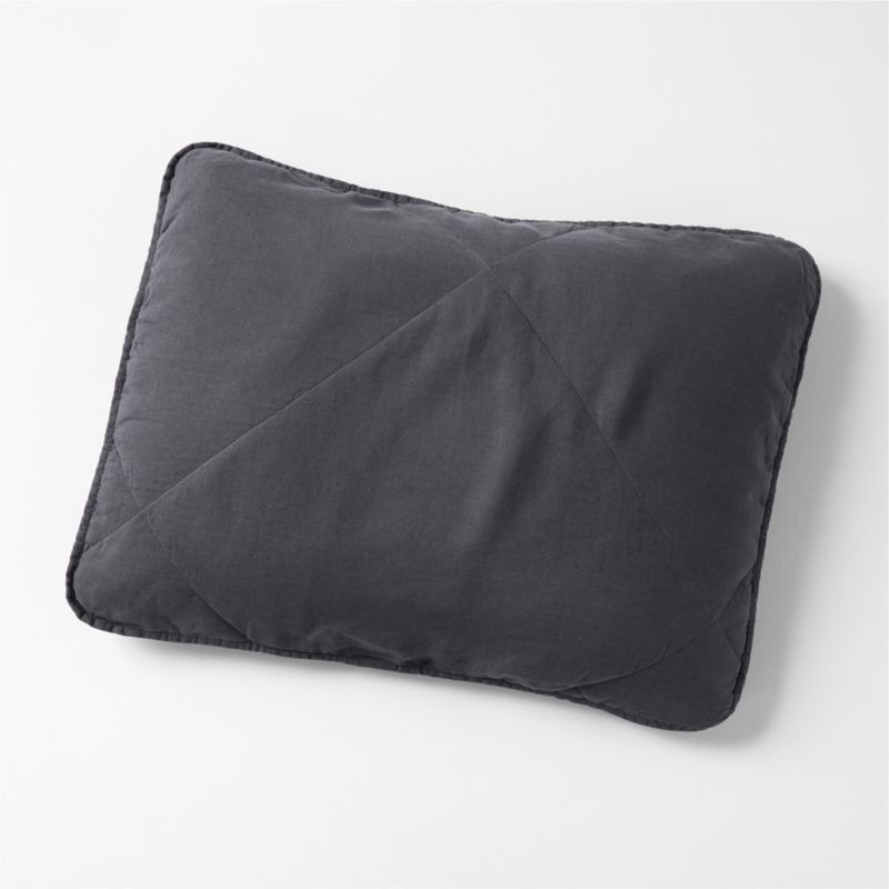 Navy quilted pillow clearance sham