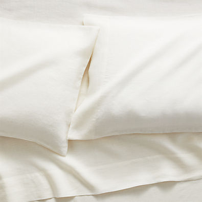 View Pure Linen Warm White Queen Sheet Set details