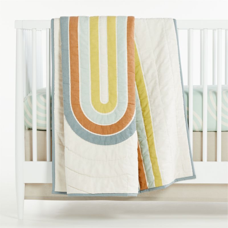 Linework Baby Crib Quilt - image 0 of 7