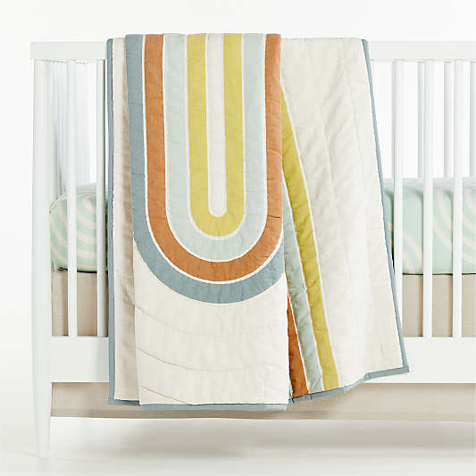 Linework Baby Crib Quilt