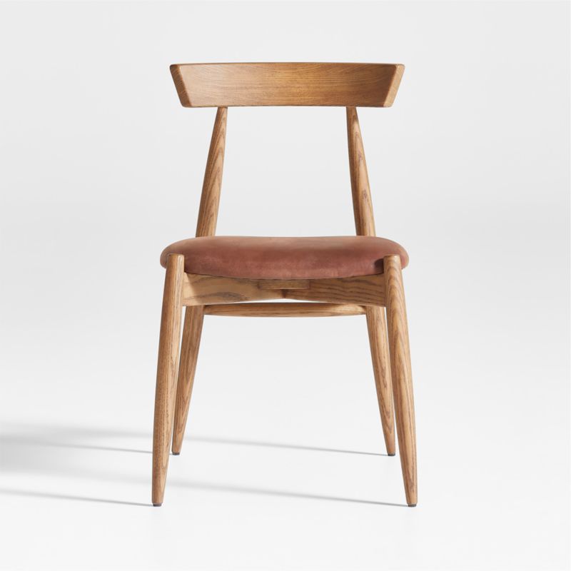 Linus Brown Leather Dining Chair by Laura Kim - image 0 of 9