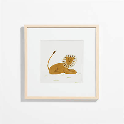 Lion Framed Wall Art Print