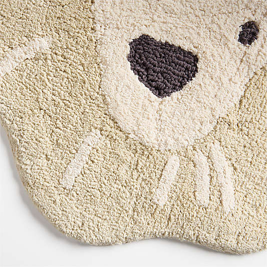 Lion Undyed 100% Organic Cotton Kids Bath Mat