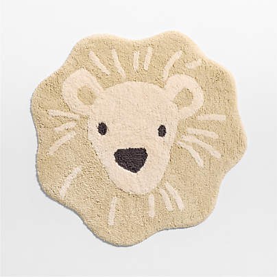 Lion Undyed Organic Cotton Kids Bath Mat