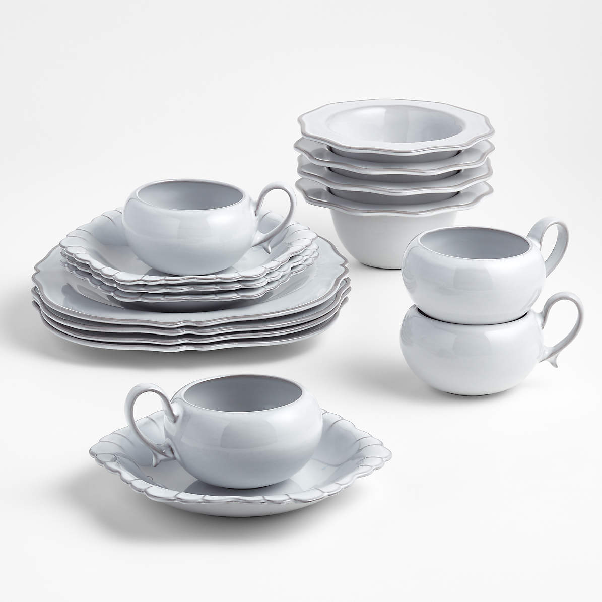 Details about   CRATE and  BARREL Solid White Porcelain Mug and Sandwich Plate 2PC Set *NEW* 
