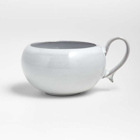 Lira White Porcelain Footed Mug