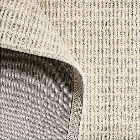 Lisbon Wool Grey Handwoven Rug Swatch 12"x18"