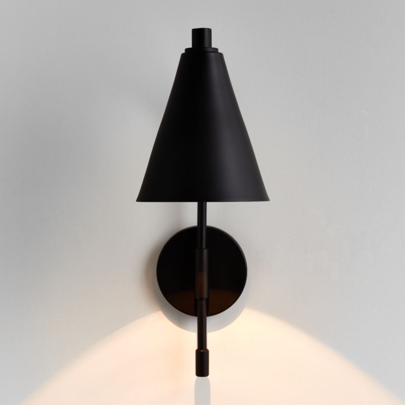 Lisse Black Indoor/Outdoor Wall Sconce Light - image 0 of 7