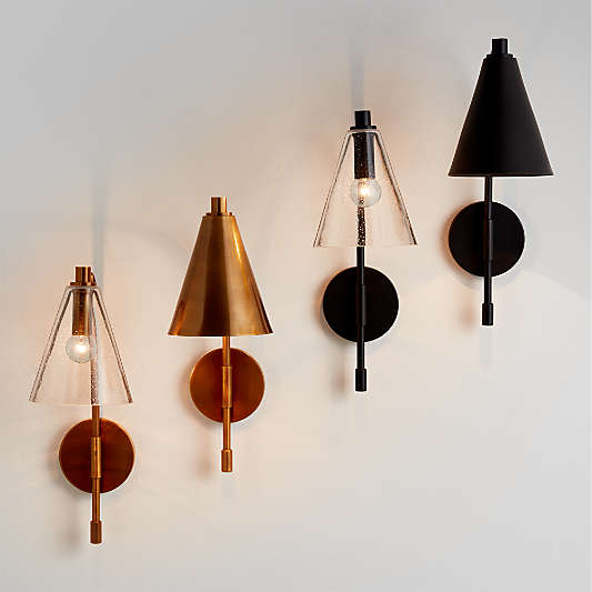 Lisse Black Indoor/Outdoor Wall Sconce Light