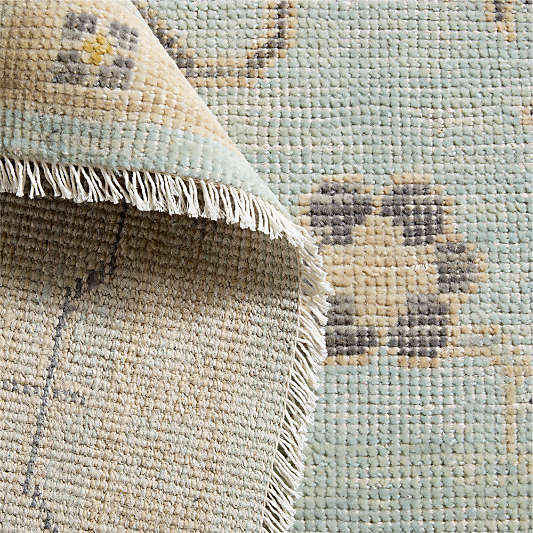 Lisse Wool Traditional Hand-Knotted Blue Area Rug 8'x10'