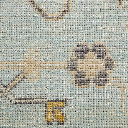 Lisse Wool Traditional Hand-Knotted Blue Area Rug 8'x10'