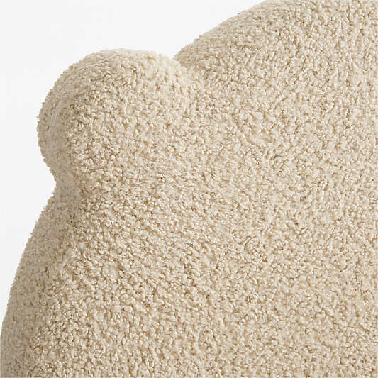 Little Bear Cream Sherpa Kids Twin Bed