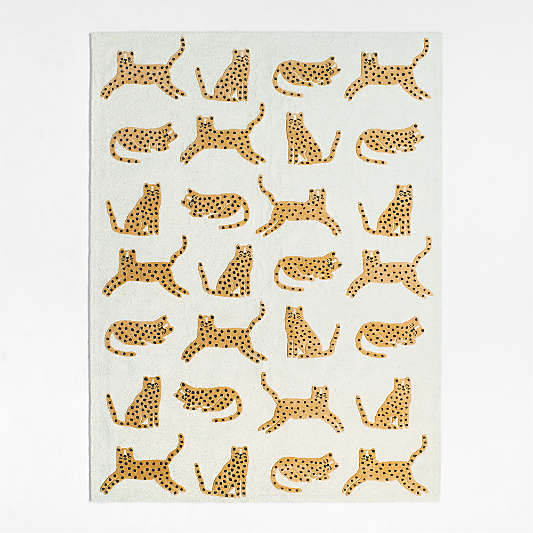 Little Leopards Hand-Tufted Wool Kids Area Rug