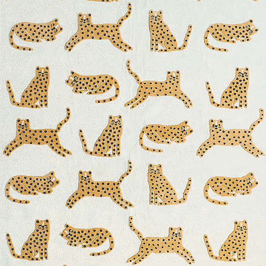 Little Leopards Wool Kids 12x18 Rug Swatch