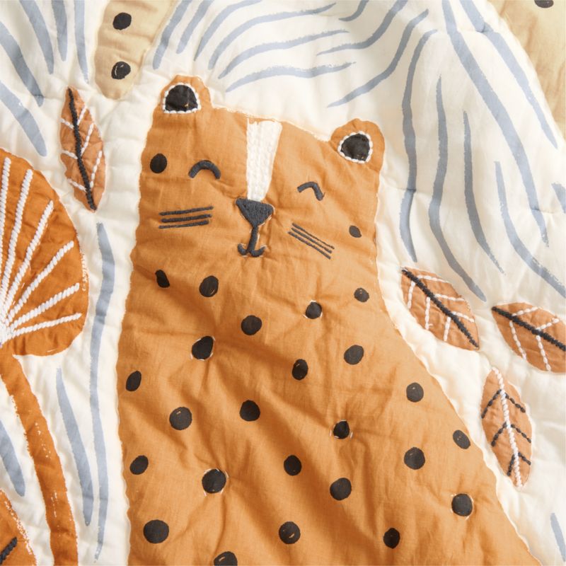 Little Leopards Organic Cotton Baby Crib Quilt - image 5 of 8