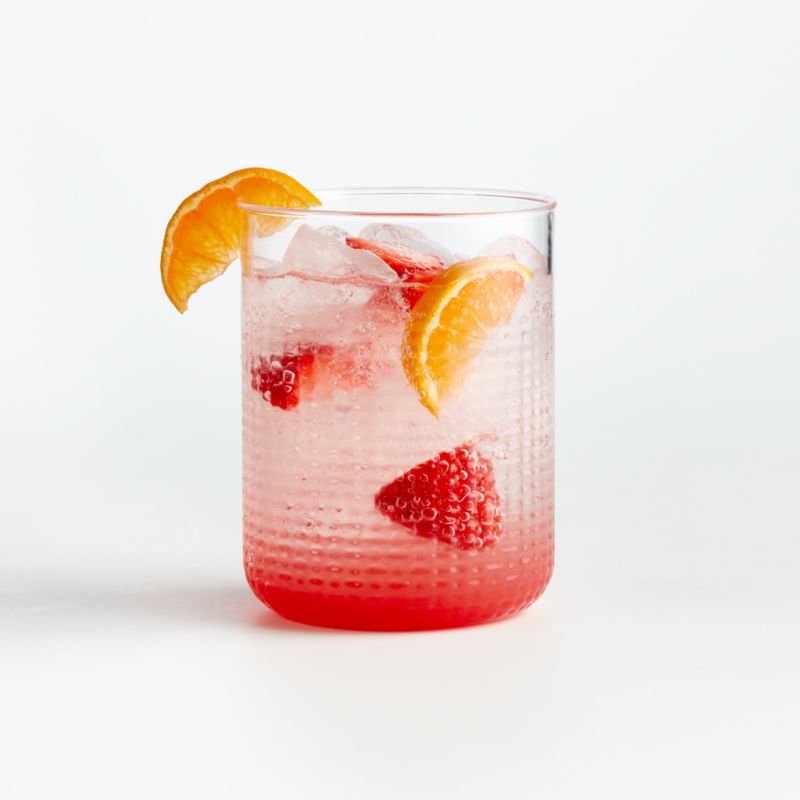 Atwell 16-Oz. Acrylic Stackable Ribbed Highball Glass