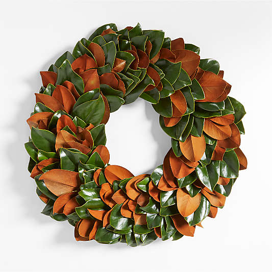 Live Classic Magnolia Wreath 24"
