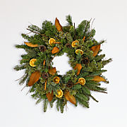 Live Orange & Cinnamon Wreath 22"