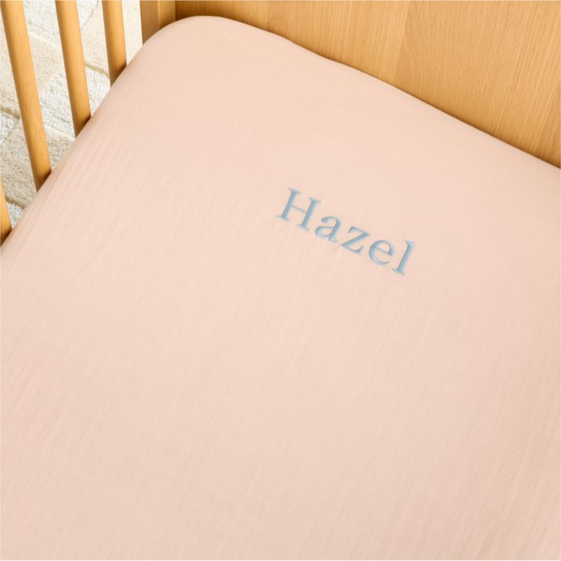 Supersoft Lilac Rose 100% Organic Cotton Gauze Baby Crib Fitted Sheet - image 1 of 7