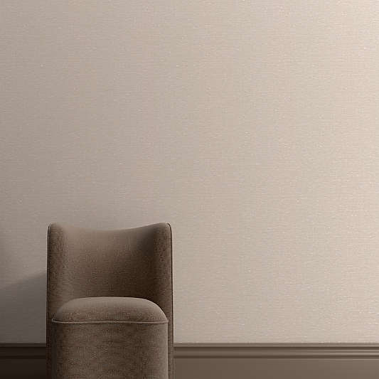 Loom Taupe Linen Wallpaper