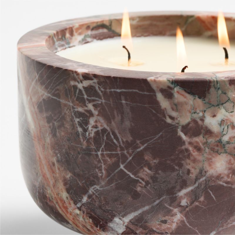 Luminous Maroon Marble 3-Wick Scented Candle by Venus Williams - image 6 of 8