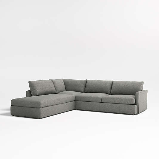 Lounge 3-Piece Left-Arm Bumper Sectional Sofa