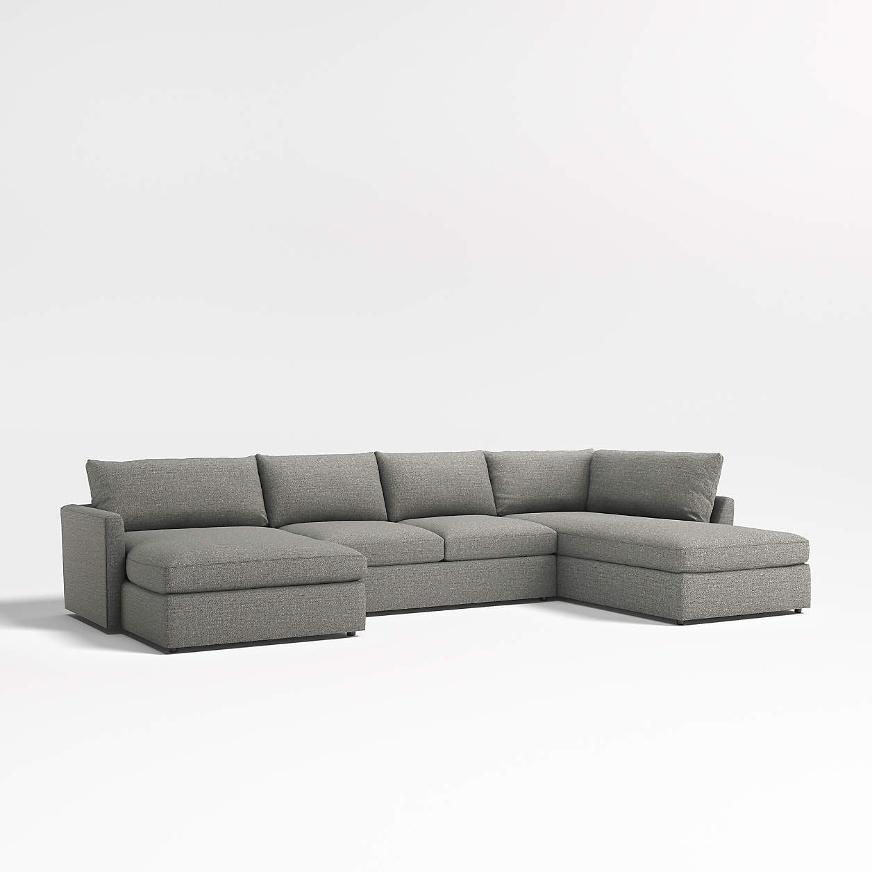 Lounge 3-Piece U-Shaped Sectional Sofa with Left-Arm Chaise + Reviews ...