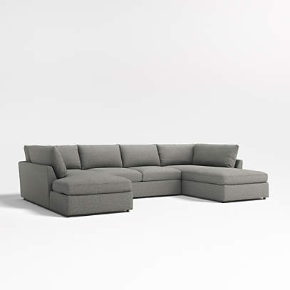 Lounge 3 Piece U Shaped Sectional Sofa