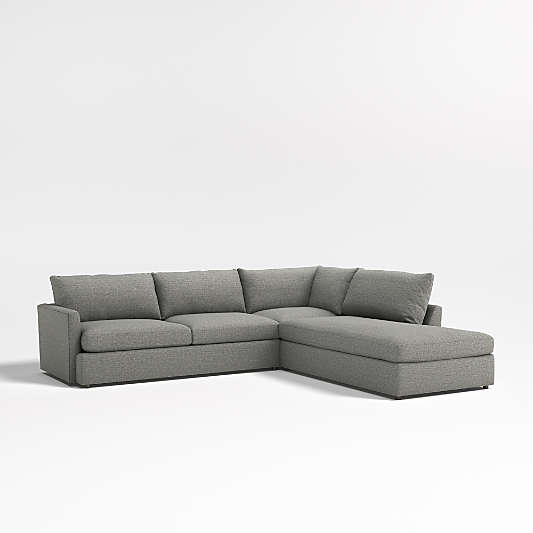 Lounge 3-Piece Right-Arm Bumper Sectional Sofa