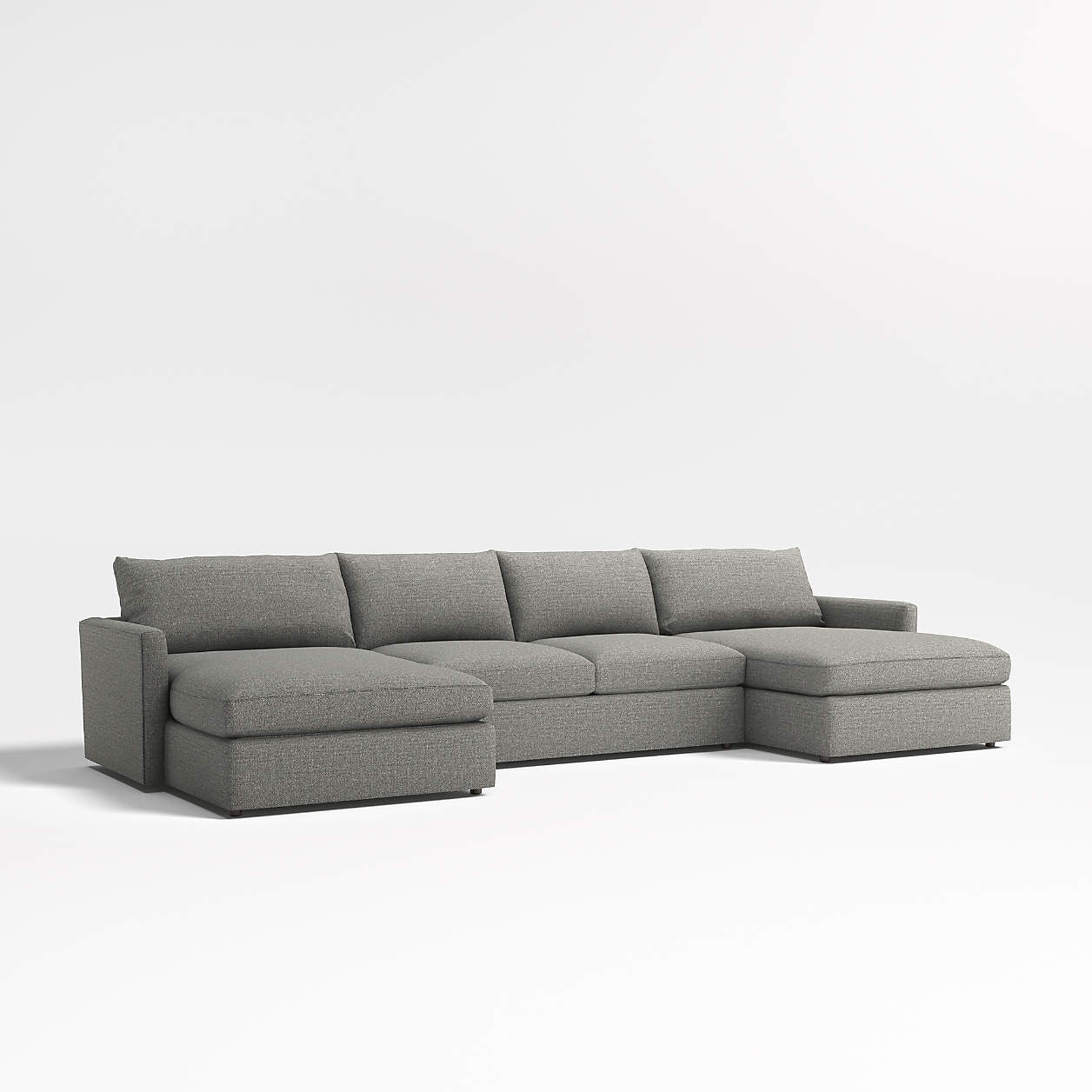 Lounge 3-Piece U-Shaped Sectional Sofa with Left-Arm Storage Chaise ...