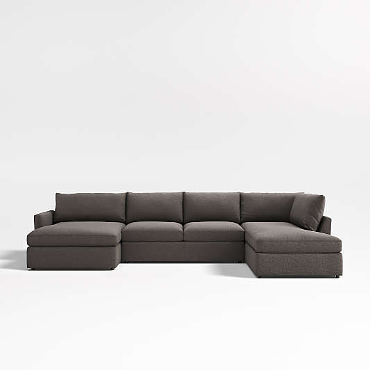 Lounge 3-Piece U-Shaped Sectional Sofa with Left-Arm Chaise