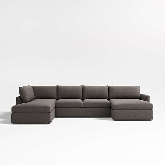 Lounge 3-Piece U-Shaped Sectional Sofa with Right-Arm Chaise