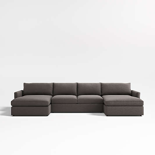 Lounge Deep 3-Piece U-Shaped Sectional Sofa