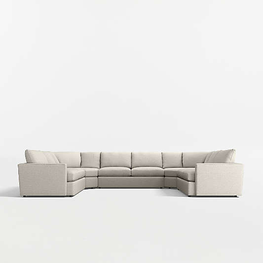 Lounge 5-Piece U-Shaped Wedge Sectional Sofa