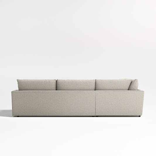 Lounge Deep 3-Piece Left-Arm Bumper Sectional Sofa