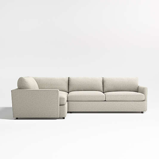 Lounge Deep 3-Piece L-Shaped Sectional Sofa