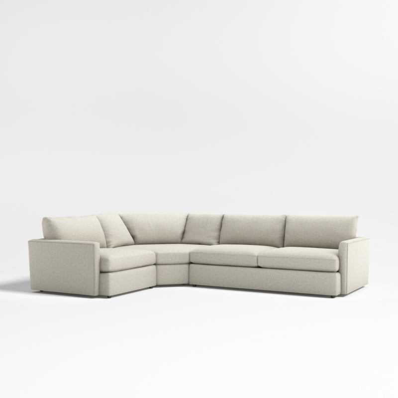 Lounge Deep 3-Piece L-Shaped Wedge Sectional Sofa - image 0 of 17
