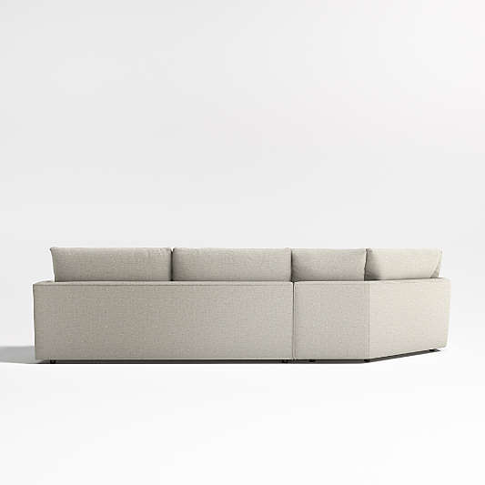 Lounge Deep 3-Piece Wedge Sectional Sofa