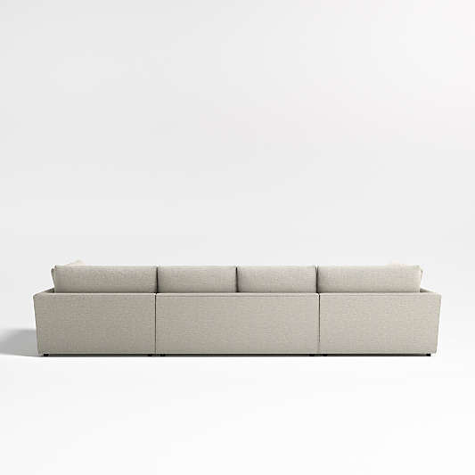 Lounge Deep 3-Piece U-Shaped Sectional Sofa with Corner Bumpers