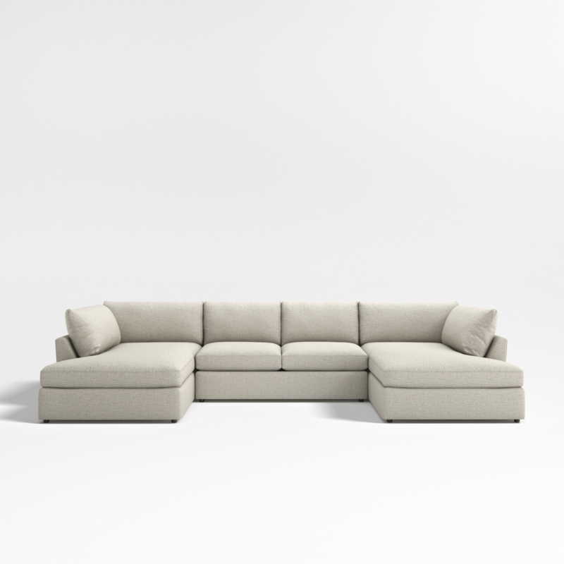 Lounge Deep 3-Piece U-Shaped Sectional Sofa with Double Corner Bumper - image 0 of 13