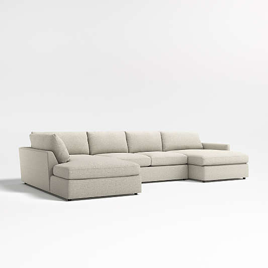 Lounge Deep 3-Piece U-Shaped Sectional Sofa