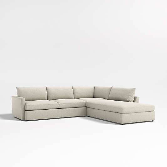 Lounge Deep 3-Piece Right-Arm Bumper Sectional Sofa