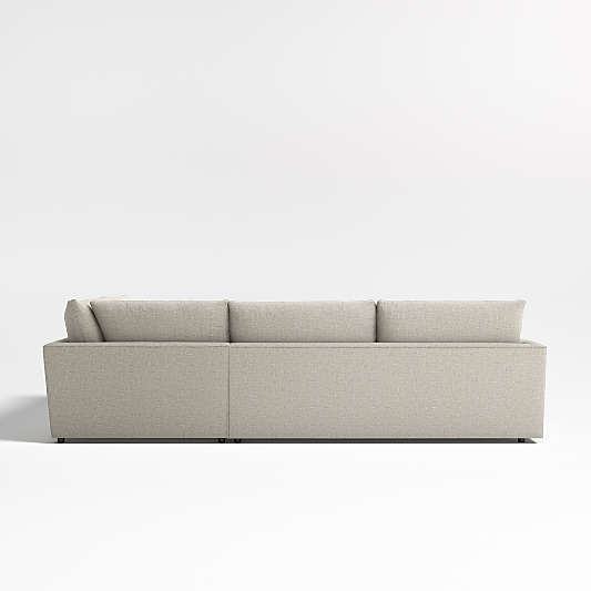 Lounge Deep 3-Piece Right-Arm Bumper Sectional Sofa