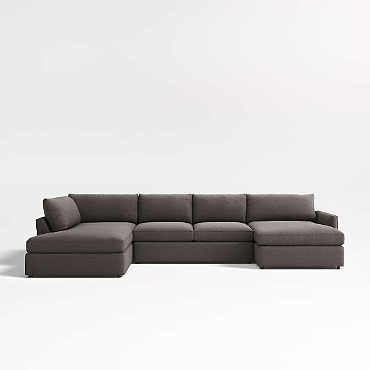 Lounge Deep 3-Piece U-Shaped Sectional Sofa