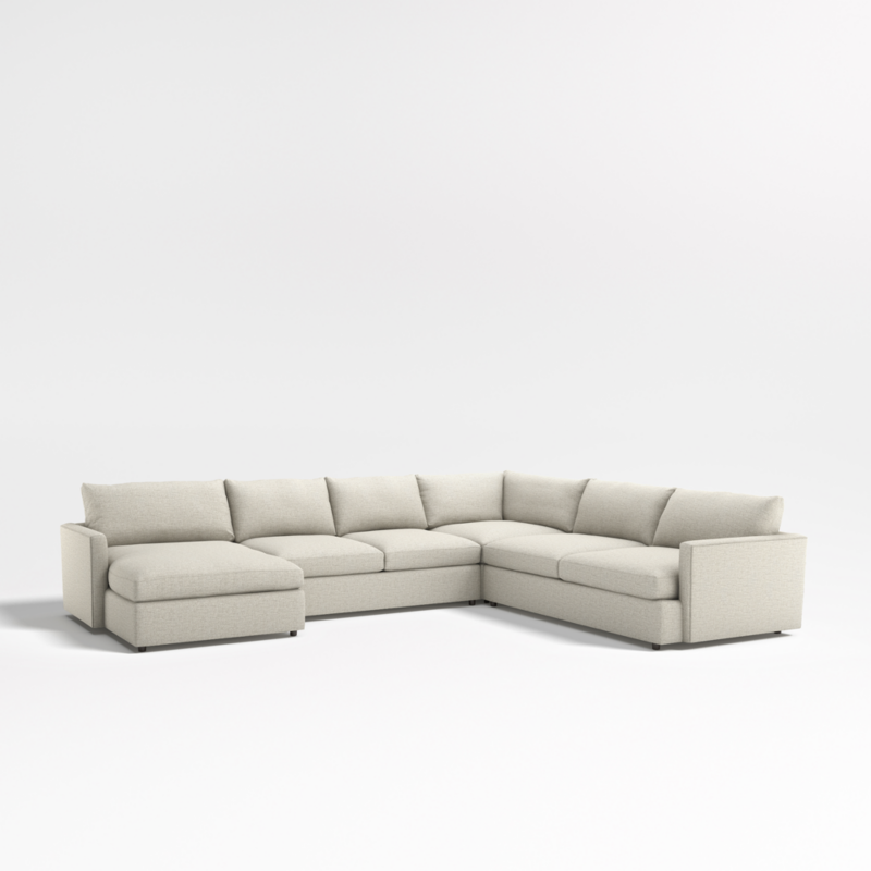 Lounge Deep 4-Piece L-Shaped Sectional Sofa with Chaise Lounge - image 0 of 18